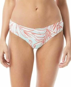 Vince Camuto Shirred Printed Bikini Bottoms