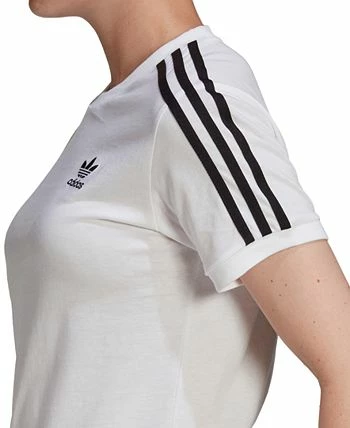 ADIDAS Women's Cotton 3 Stripes T-Shirt, XS-4X 10 ADIDAS Women's Cotton 3 Stripes T-Shirt, XS-4X - Image 8