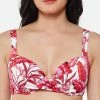 Jessica Simpson Printed Paradiso Palm Twist-Front Bikini Top -ADIDAS Shop 18962265 fpx