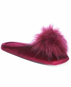 INC International Concepts Women's Pom Pom Boxed Slippers, Created For Macy's