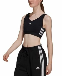 ADIDAS Women's Essentials 3-Stripes Crop Top