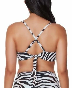 Bar III Zebra-Print Tunnel-Front Bandeau Bikini Top, Created For Macy's 12 Bar III Zebra-Print Tunnel-Front Bandeau Bikini Top, Created For Macy's -ADIDAS Shop 20412043 fpx