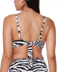 Bar III Zebra-Print Tunnel-Front Bandeau Bikini Top, Created For Macy's 14 Bar III Zebra-Print Tunnel-Front Bandeau Bikini Top, Created For Macy's -ADIDAS Shop 20412044 fpx