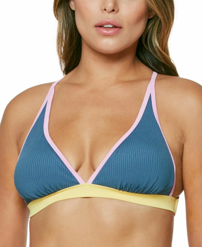 Jessica Simpson Chop & Change X-Back Full-Support Triangle Bra Bikini Top 3 Jessica Simpson Chop & Change X-Back Full-Support Triangle Bra Bikini Top