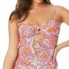 Jessica Simpson Flower Child O-Ring Tankini Top -ADIDAS Shop 20708192 fpx