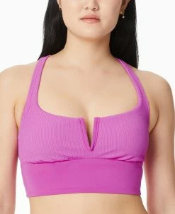 Sanctuary Dbar Solids V-Wire Crop Racer-Back Bikini Top