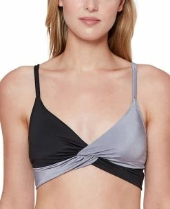 Sanctuary Flow Solids Twist Crop Bikini Top