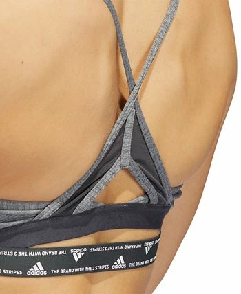 ADIDAS Women's Aeroreact 3-Stripes Low-Impact Sports Bra 7 ADIDAS Women's Aeroreact 3-Stripes Low-Impact Sports Bra - Image 5