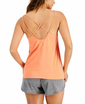 ID Ideology Women's Solid Strappy-Back Techy Knit Tank, Created For Macy's 4 ID Ideology Women's Solid Strappy-Back Techy Knit Tank, Created For Macy's - Image 2