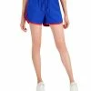 ID Ideology Women's Contrast-Trim Shorts, Created For Macy's -ADIDAS Shop 21287636 fpx