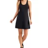 ID Ideology Women's Solid Performance Dress, Created For Macy's -ADIDAS Shop 21287692 fpx