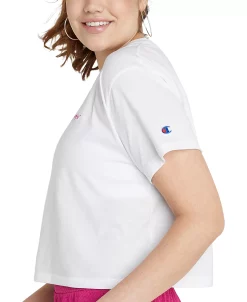 Champion Women's Cropped Logo T-Shirt 8 Champion Women's Cropped Logo T-Shirt -ADIDAS Shop 21302458 fpx