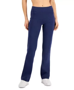 ID Ideology Petite Flare-Leg Pants, Created For Macy's -ADIDAS Shop 21336894 fpx
