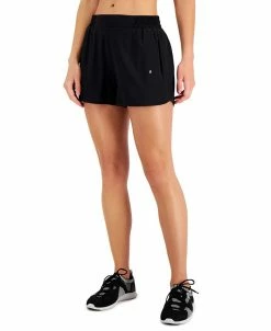 ID Ideology Women's Solid Woven Run Shorts, Created For Macy's