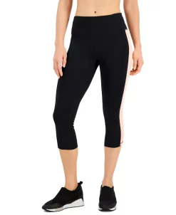 ID Ideology Active Petite Colorblocked Cropped Leggings, Created For Macy's -ADIDAS Shop 21534196 fpx