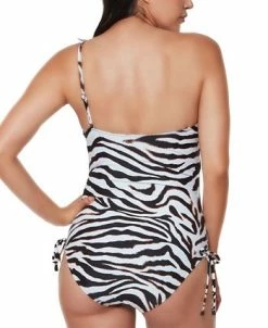 Bar III Zebra-Print One-Piece Swimsuit, Created For Macy's -ADIDAS Shop 21554949 fpx