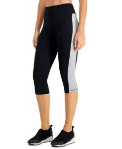 ID Ideology Active Petite Colorblocked Cropped Leggings, Created For Macy's -ADIDAS Shop 21641068 fpx