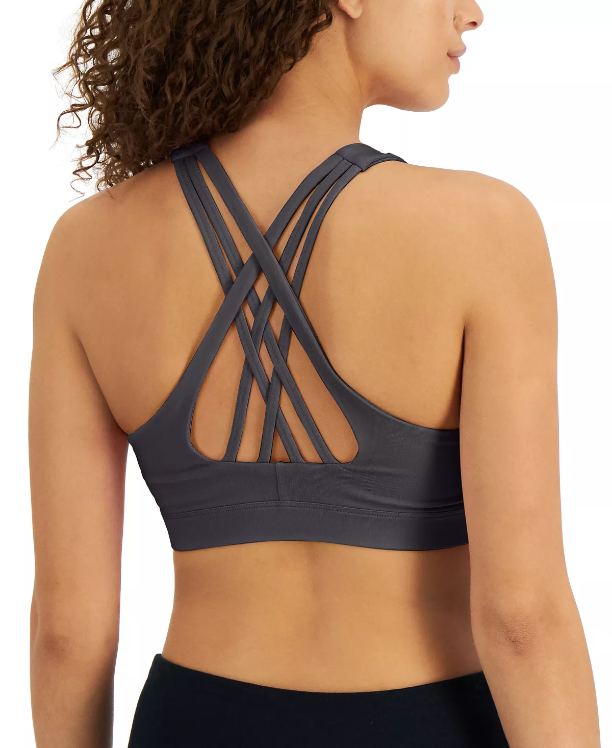 ID Ideology Low Impact Sports Bra, Created For Macy's 6 ID Ideology Low Impact Sports Bra, Created For Macy's - Image 4