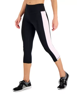 ID Ideology Active Petite Colorblocked Cropped Leggings, Created For Macy's -ADIDAS Shop 21748372 fpx