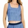 ID Ideology Women's Dream Fit Cropped Tank Top, Created For Macy's -ADIDAS Shop 21950115 fpx