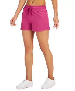 ID Ideology Women's Drawstring Running Shorts, Created For Macy's -ADIDAS Shop 21951778 fpx