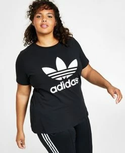 ADIDAS Women's Trefoil Logo T-Shirt, XS-4X -ADIDAS Shop 22025204 fpx