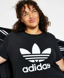 ADIDAS Women's Trefoil Logo T-Shirt, XS-4X -ADIDAS Shop 22025209 fpx