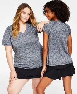 ID Ideology Women's Essentials Rapidry Heathered Performance T-Shirt, XS-4X, Created For Macy's