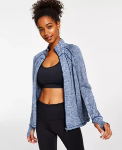 ID Ideology Women's Essentials Performance Zip Jacket, Created For Macy's -ADIDAS Shop 22025387 fpx