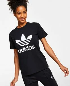 ADIDAS Women's Trefoil Logo T-Shirt, XS-4X -ADIDAS Shop 22032476 fpx