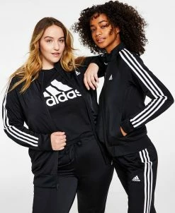ADIDAS Women's 3-Stripe Tricot Track Jacket, XS-4X