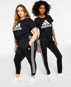 ADIDAS Women's Essentials Warm-Up Slim Tapered 3-Stripes Track Pants, XS-4X
