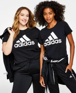 ADIDAS Women's Essentials Logo Cotton T-Shirt, XS-4X