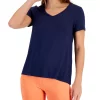 ID Ideology Women's V-Neck T-Shirt, Created For Macy's -ADIDAS Shop 22092370 fpx