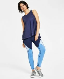 ID Ideology Women's Split-Back Tank & Colorblocked 7/8 Leggings, Created For Macy's