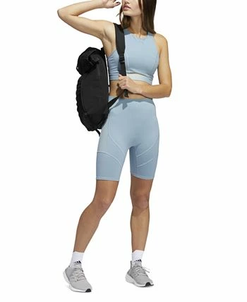 ADIDAS Women's Yoga 4 Elements Studio Pocket Short Tights 5 ADIDAS Women's Yoga 4 Elements Studio Pocket Short Tights - Image 3