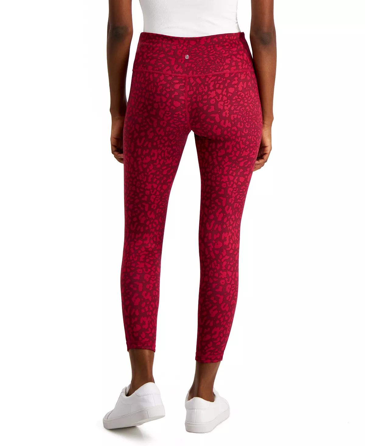 ID Ideology Petite Reversible Mid-Rise 7/8-Leggings, Created For Macy's 4 ID Ideology Petite Reversible Mid-Rise 7/8-Leggings, Created For Macy's - Image 2