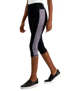 ID Ideology Active Petite Colorblocked Cropped Leggings, Created For Macy's -ADIDAS Shop 22292850 fpx