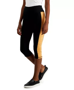 ID Ideology Active Petite Colorblocked Cropped Leggings, Created For Macy's -ADIDAS Shop 22292874 fpx