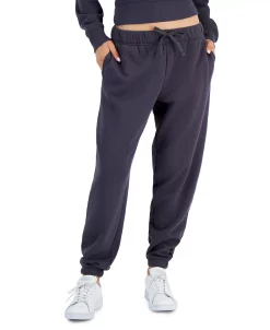 ID Ideology Petite Fleece Jogger Pants, Created For Macy's -ADIDAS Shop 22298251 fpx