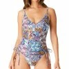 Bar III Women's Bohemian By Nature Shirred-Side One-Piece Swimsuit, Created For Macy's 2 Bar III Women's Bohemian By Nature Shirred-Side One-Piece Swimsuit, Created For Macy's -ADIDAS Shop 22326084 fpx