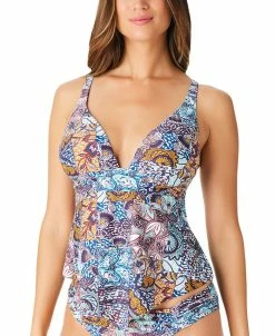 Bar III Women's Bohemian By Nature Tankini Top, Created For Macy's