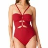 Bar III Women's Ribbed Front-Cutout Swimsuit, Created For Macy's -ADIDAS Shop 22326870 fpx
