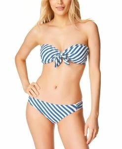 Jessica Simpson Women's Lickity Split Tie-Front Bandeau Top & Side-Shirred Hipster Bottoms