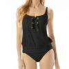 Michael Kors Women's Lace-Up Blouson Tankini Top & Bikini Bottoms -ADIDAS Shop 22338256 fpx