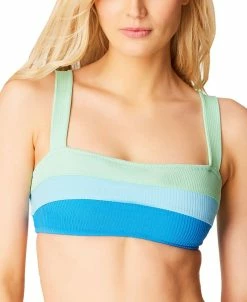 Jessica Simpson Uth Of Border Bandeau Swim Top