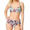 Jessica Simpson Forget Me Not Twisted Floral Bikini Top & Shirred Hipster Bikini Bottoms -ADIDAS Shop 22409617 fpx