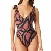 Sanctuary Abstract Animal High Leg Swimsuit -ADIDAS Shop 22410244 fpx