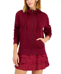 ID Ideology Women's Fleece Full-Zip Jacket, Regular & Petite, Created For Macy's -ADIDAS Shop 22426388 fpx