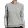 ADIDAS Women's 3-Stripe Cotton Fleece Crewneck Sweatshirt 2 ADIDAS Women's 3-Stripe Cotton Fleece Crewneck Sweatshirt -ADIDAS Shop 22521005 fpx